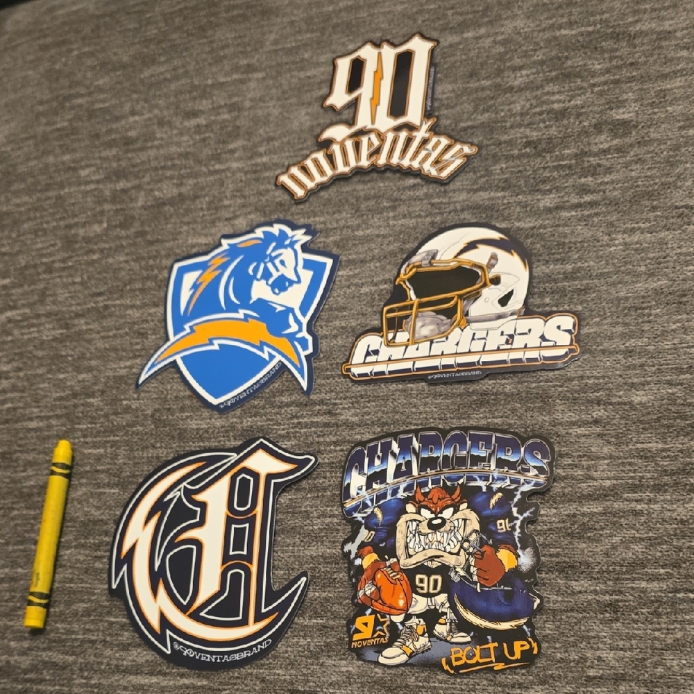 Los Angeles Chargers Sticker Set (5)